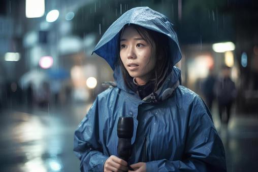【動画】台風中継の女性リポーターさん、まさかの全裸騒動に発展してしまうwwwww