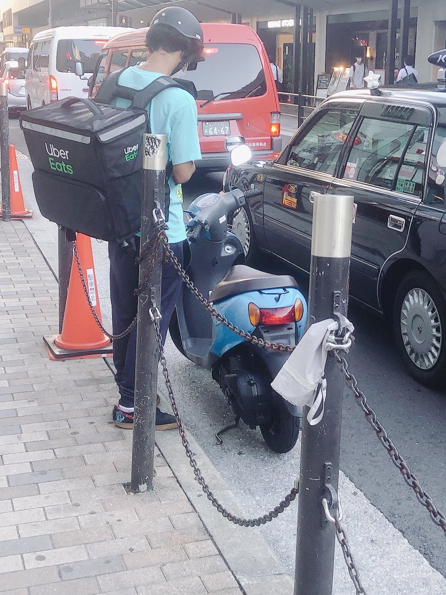 画像】ぼく、とんでもないUberEATS配達員を目撃してしまう : 女子アナ 