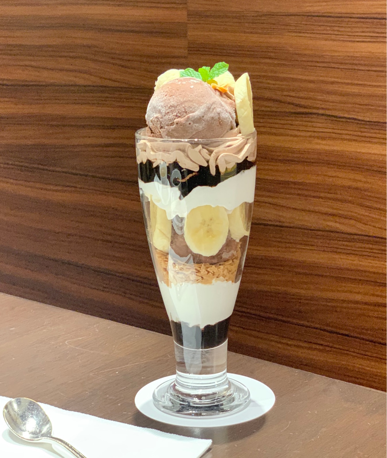 ヨックモックのカフェで王道のチョコバナナパフェ そんな毎日 こんな毎日 Powered By ライブドアブログ