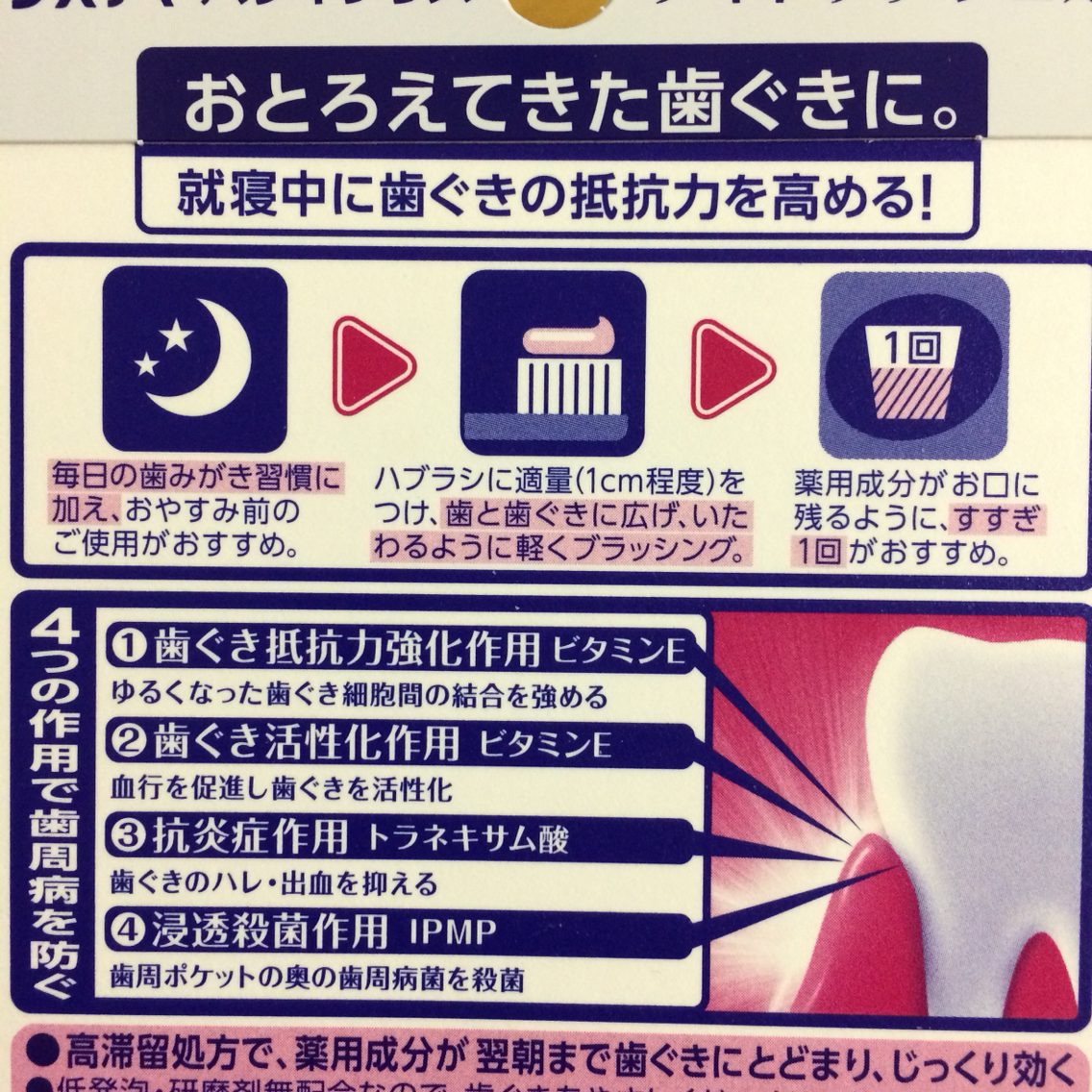 おやすみ前の歯周病ケア システマハグギプラスナイトケアジェル そんな毎日 こんな毎日 Powered By ライブドアブログ