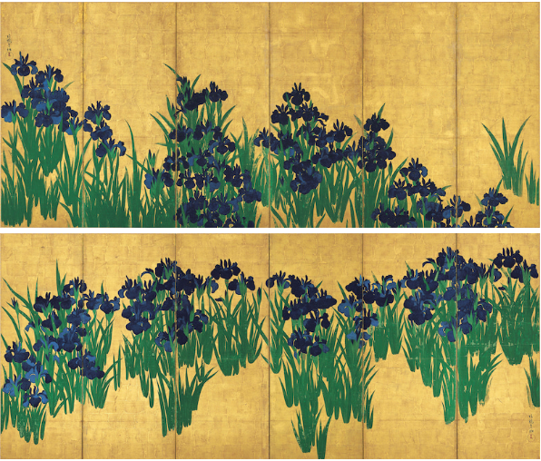 尾形光琳の燕子花図 寿ぎの江戸絵画～根津美術館（5月12日） : ヒナ