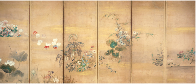尾形光琳の燕子花図 寿ぎの江戸絵画～根津美術館（5月12日） : ヒナ