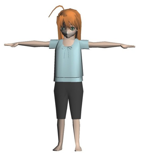 服を着せた