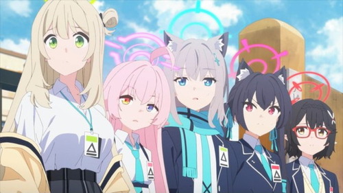 『ブルーアーカイブ The Animation』1話感想 対策委員会の5人の生徒と先生が出会い、物語は動き始める
