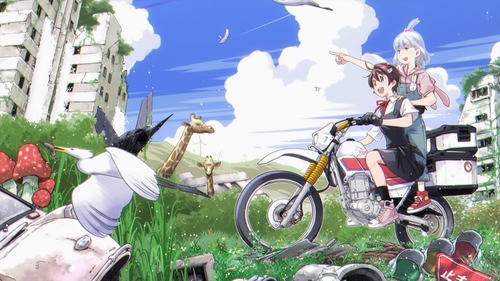 『終末ツーリング』12話(最終回)感想 この世界をいつまでも！どこまでも！