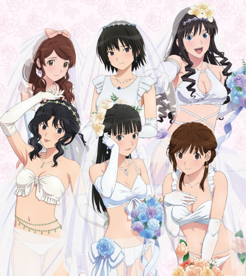 「アマガミ」の女の子たちが最高にエッチなウェディング衣装で登場！