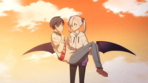 『ちゃんと吸えない吸血鬼ちゃん』12話(最終回)感想 大鳥の誕生日パーティ！空でのお姫様抱っこ！