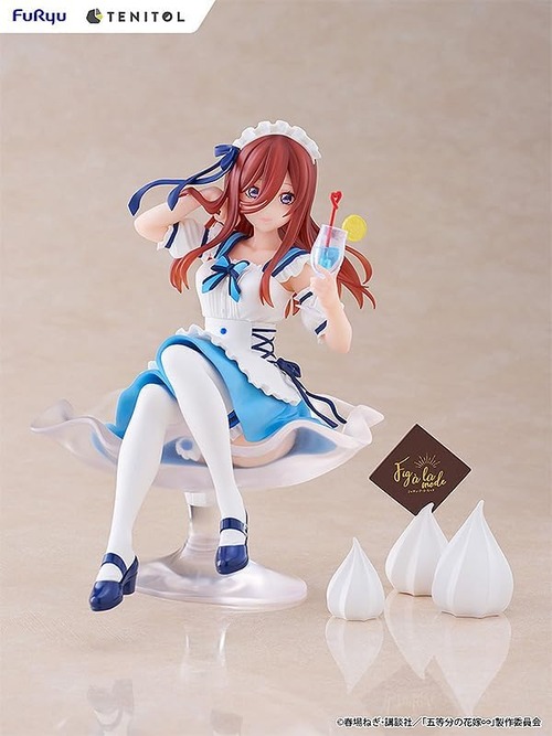 【五等分の花嫁】TENITOL Fig à la mode「三玖」が予約開始!さわやかな青いレモネードを手に、やさしく微笑む表情が可愛らしい