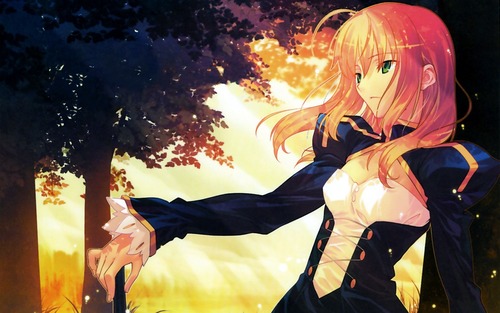 【画像】『Fate』の髪を下ろしたセイバー、美少女すぎる