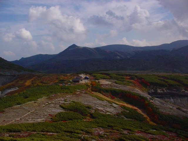 田辺三重松、【黒岳と桂月（大雪山）】、希少な画集より 田辺三重松、【黒岳と桂月（大雪山）】、希少な画集より