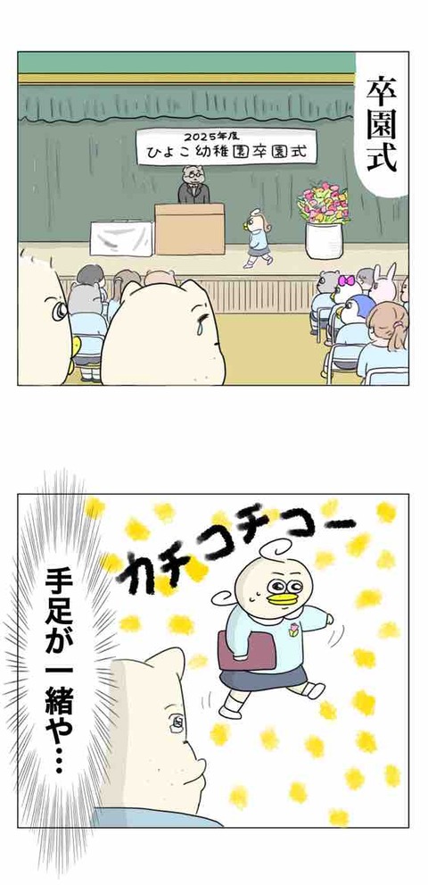 生まれてから卒園まで一瞬やった