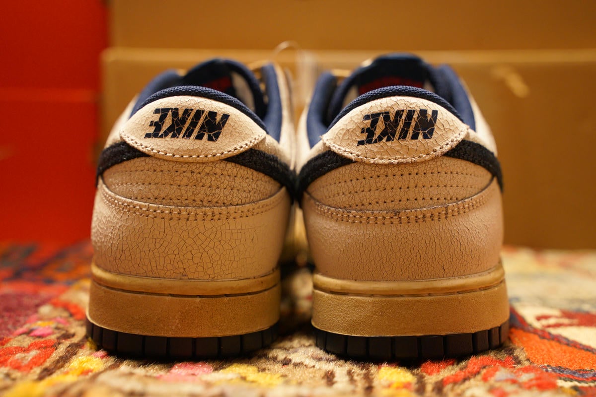 レビュー】ストレンジャーシングス×ナイキ ダンクロー SP STのレザーの