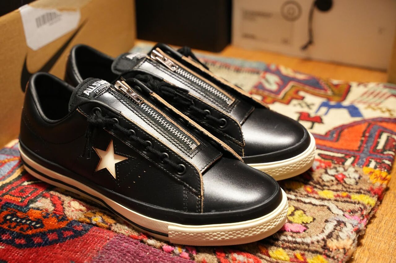  SCHOTT × CONVERSE ONE STAR Z BLACK×WHITE