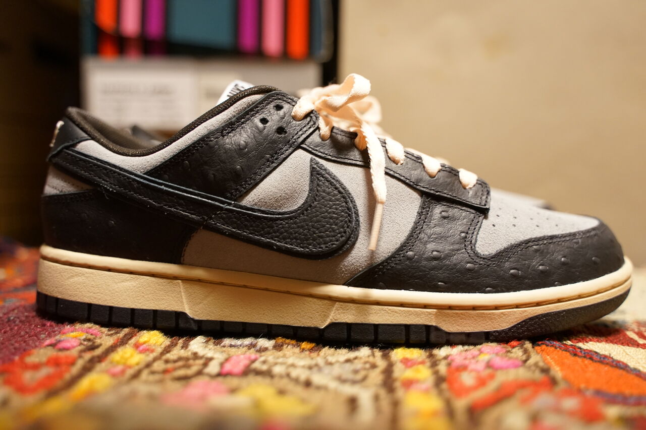 NIKE DUNK LOW UNLOCKED BY YOU BLACK OSTRICH 1st : ああ、好きに走れ