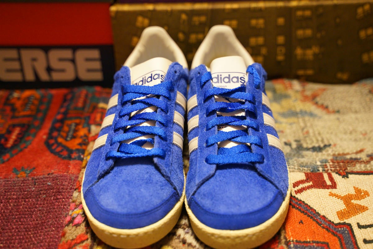 adidas × ATMOS / ジャバー ロー ブルー/ローカットスニーカー/27cm/ブルー/IH3362 レビュー】アトモス×アディダス ジャバー ロー のサイズ感やレザーの