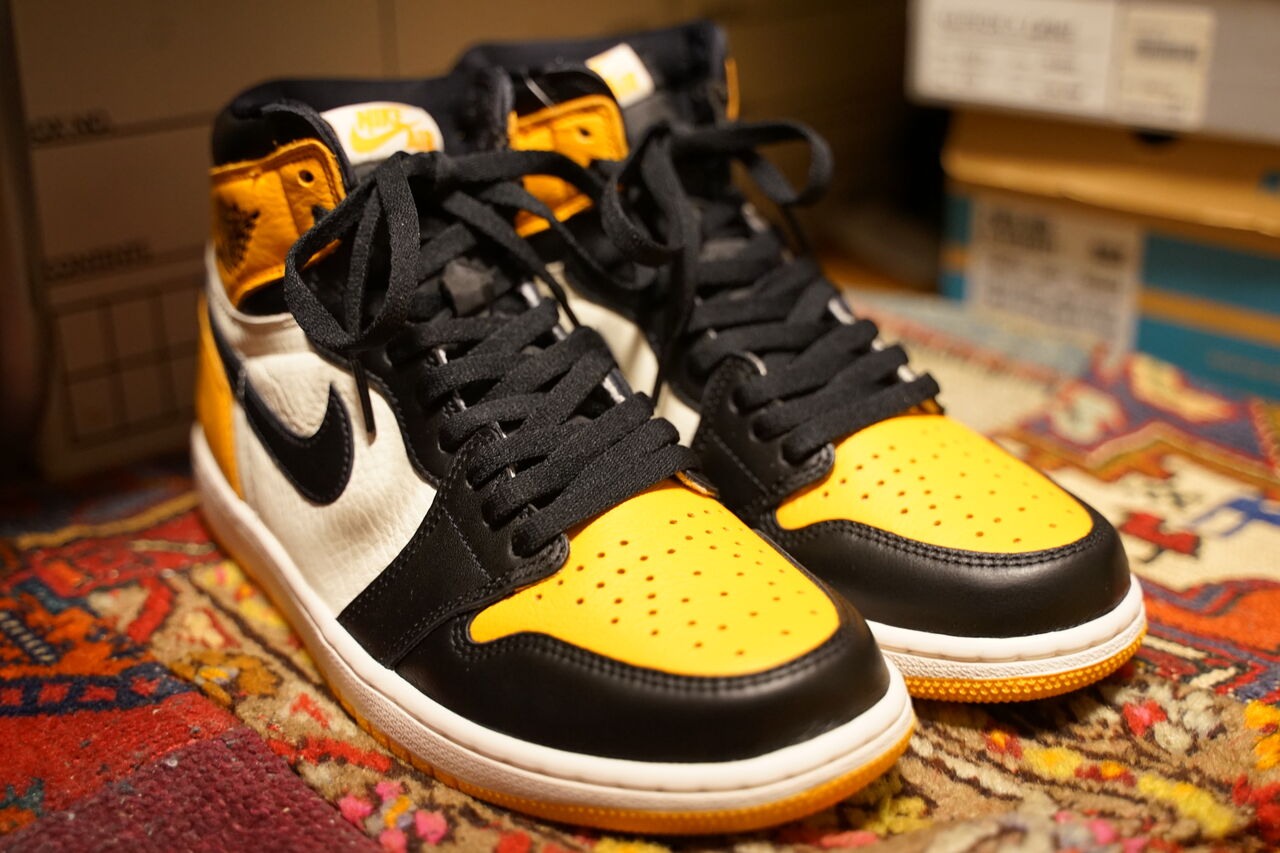 Air jordan Taxi ヘリテージ　まとめ売り NIKE AIR JORDAN 1 HIGH TAXI YELLOW TOEが8/13に国内発売予定