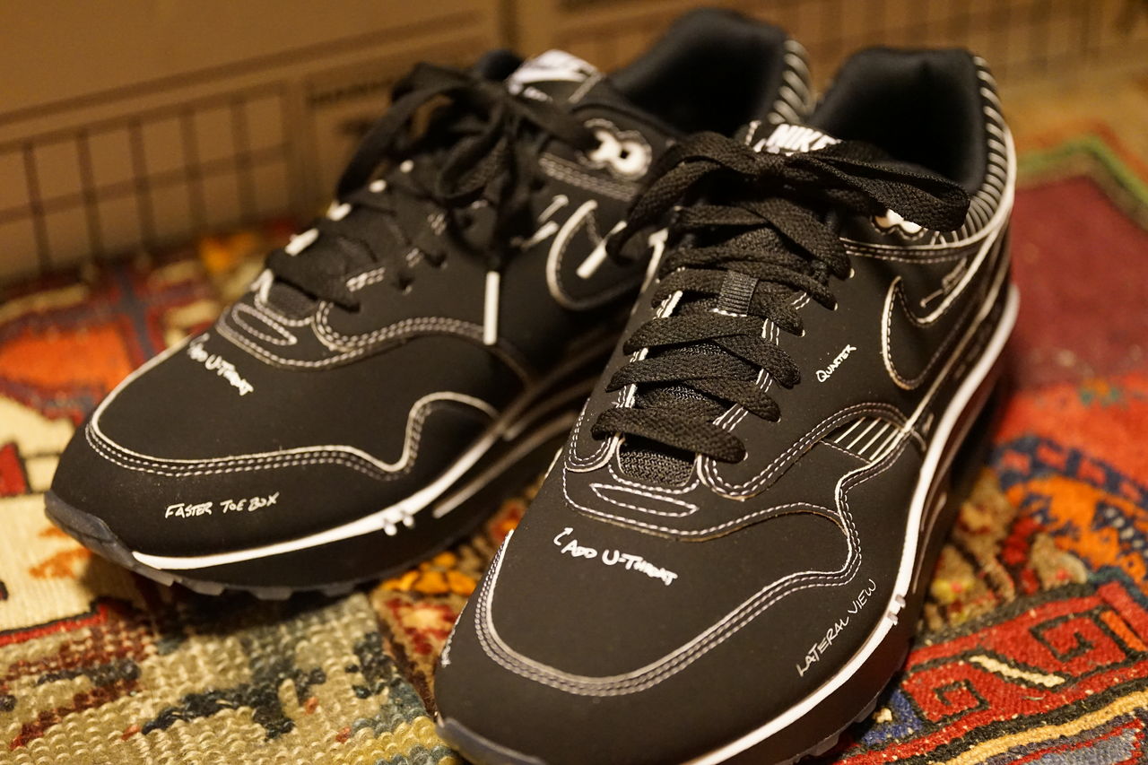NIKE AIR MAX 1 TINKER SCHEMATIC BLACK : ああ、好きに走れば NIKE AIR MAX 1 TINKER SCHEMATIC BLACK : ああ、好きに走れば