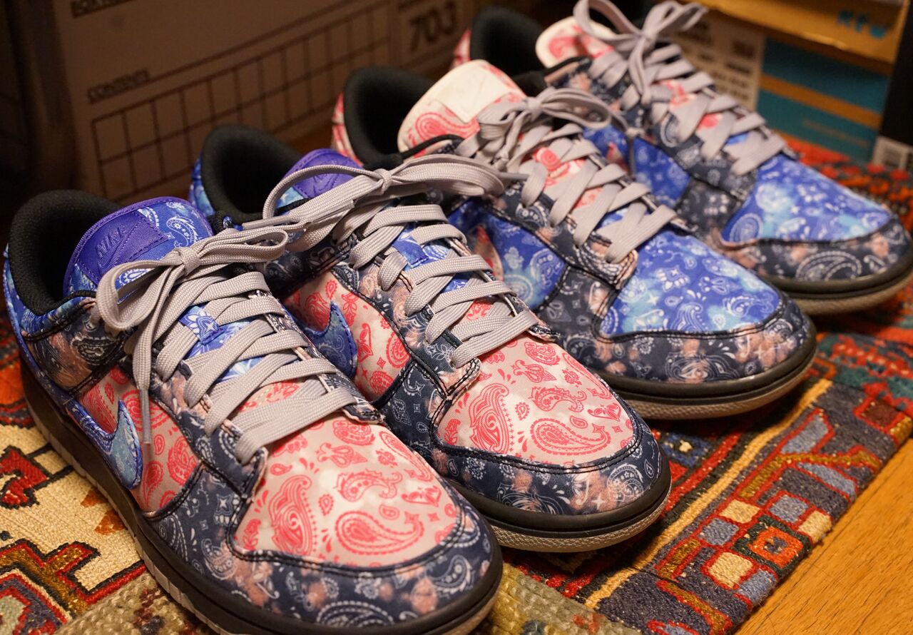 NIKE BY YOU DUNK LOW UNLOCKED MULTI PAISLEY 2nd : ああ、好きに走れ