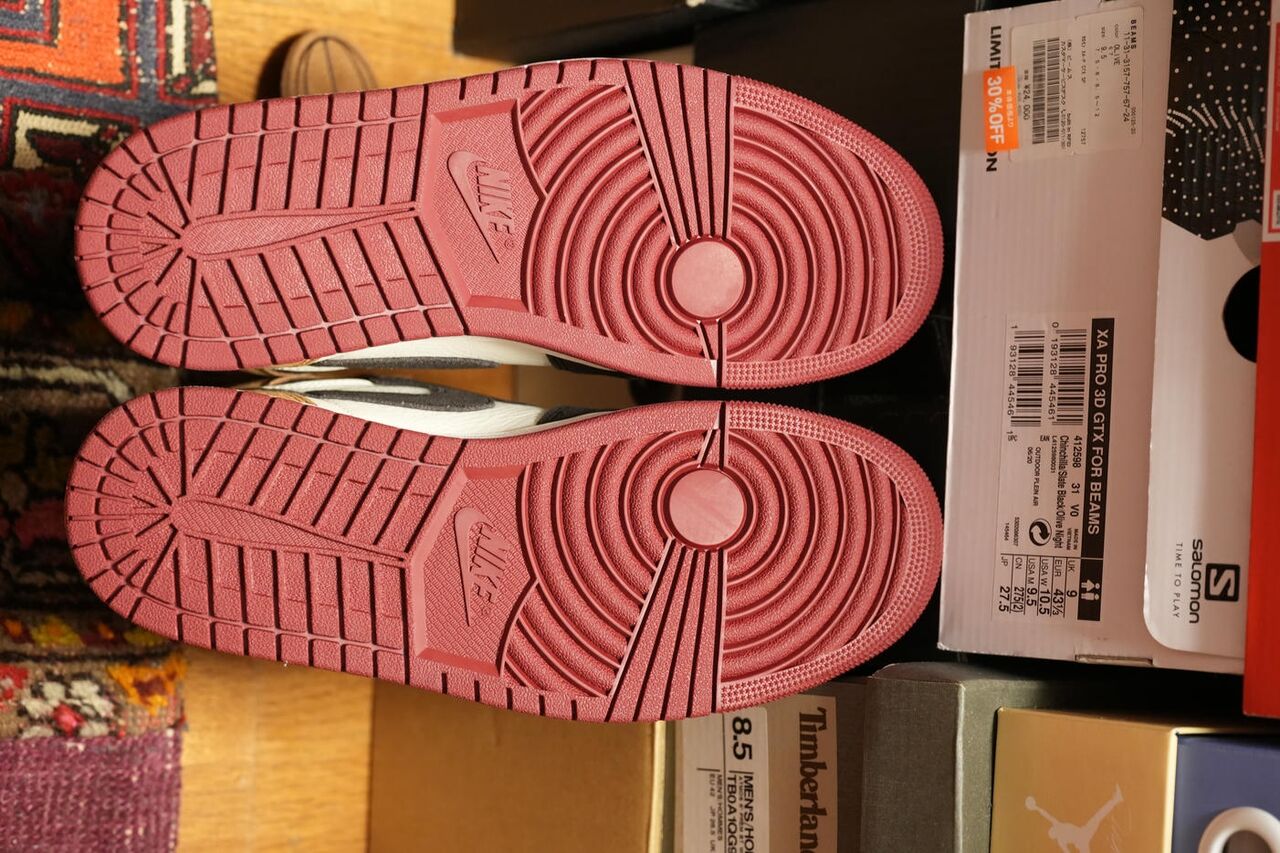 NIKE AIR JORDAN 1 HIGH OG LOVE LETTER アウトソール