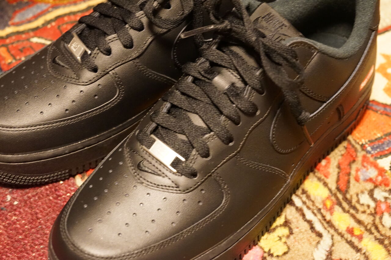 Nike Air Force 1 Low Supreme Black ああ 好きに走ればいいじゃない