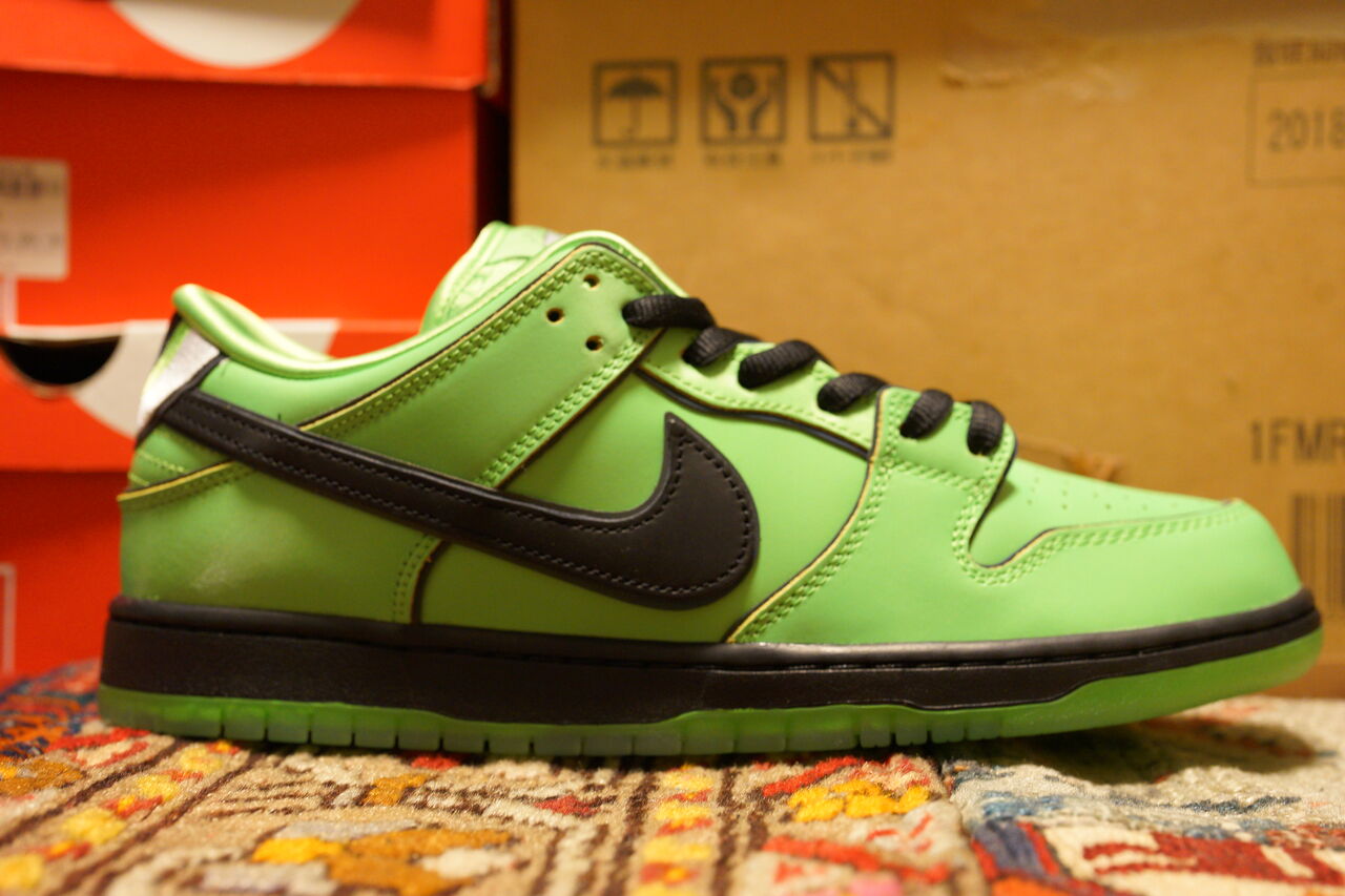 NIKE SB DUNK LOW PRO QS THE POWERPUFF GIRLS BUTTERCUP : ああ