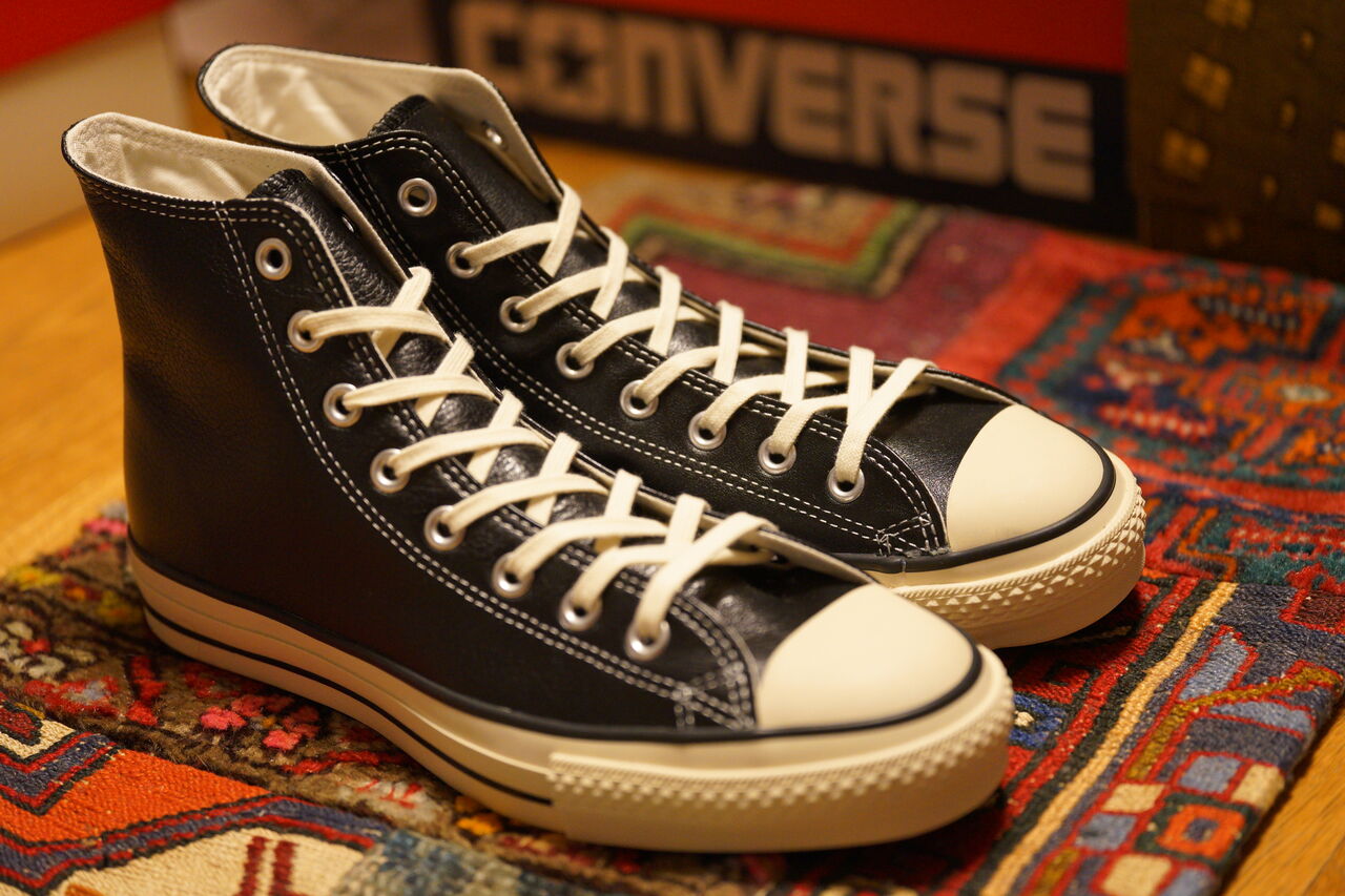 CONVERSE LEATHER ALL STAR J HI BLACK 2024 : ああ、好きに走れ CONVERSE LEATHER ALL STAR J HI BLACK 2024 : ああ、好きに走れ
