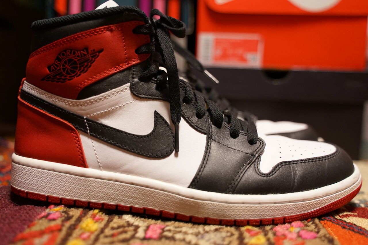 NIKE AIR JORDAN 1 RETRO HIGH OG BLACK TOE 2013 : ああ、好きに走れ ...