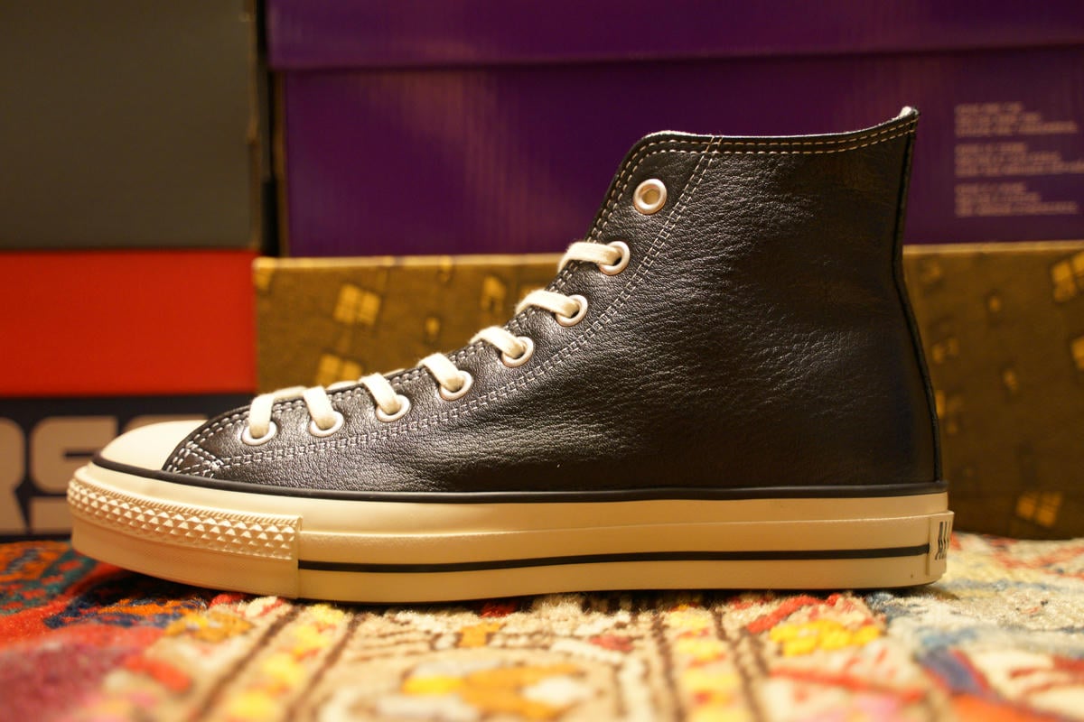 レビュー】コンバース レザー オールスター ハイJ レザーの質感や