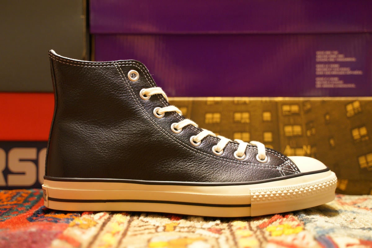 レビュー】コンバース レザー オールスター ハイJ レザーの質感や