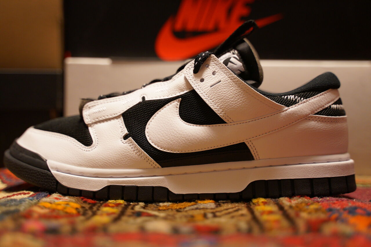 NIKE AIR DUNK LOW JUMBO REVERSE PANDA : ああ、好きに走れば
