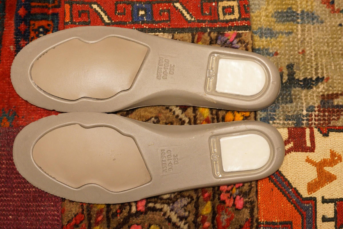 インソールの裏側はSB仕様のダンクお馴染みのパターン。ヒール部分にはズームエアが搭載されている