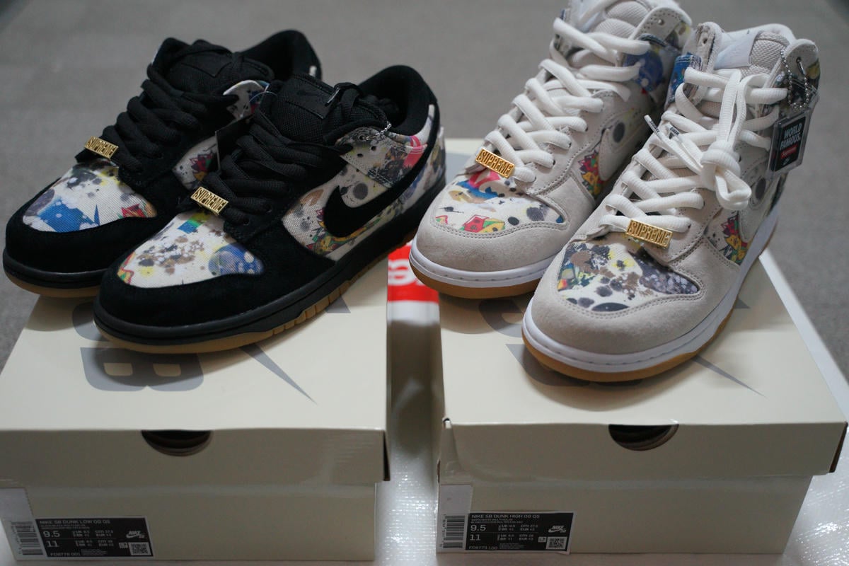 SUPREME×NIKE SB DUNK Rammellzeeのハイとローカット