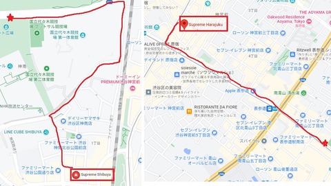 supreme渋谷230902待機列
