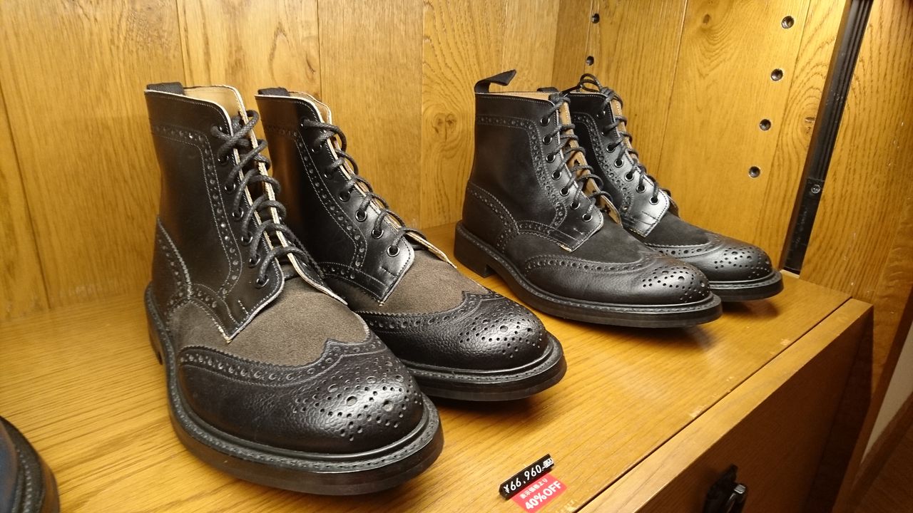 Tricker's×Hummingbirds'hill shop CALF WING TIP BOOTS : ああ、好き 