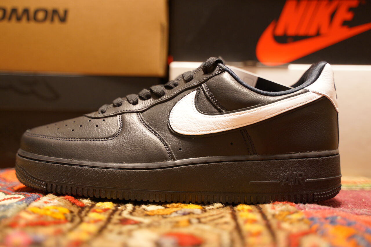 Men's Nike Air Force 1 Low Retro QS - BLACK/CHROME-BLACK