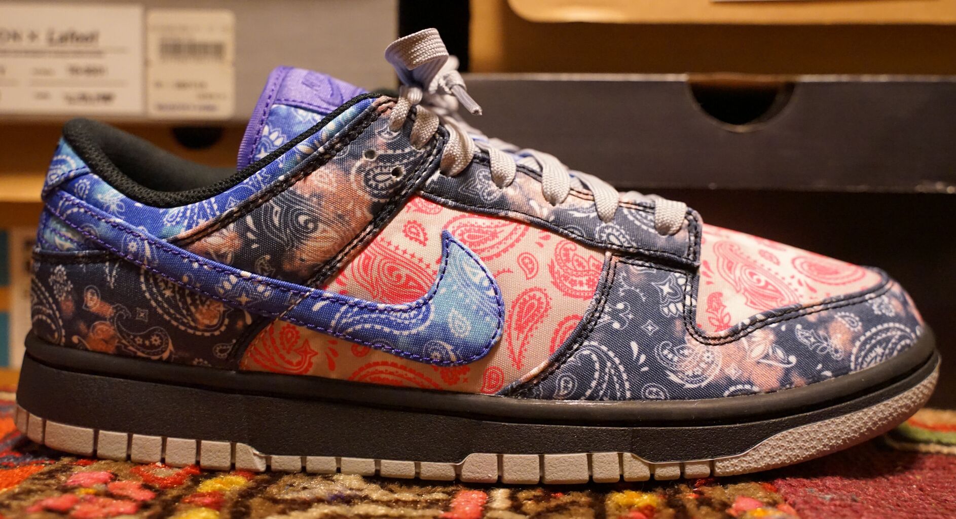 _aka.4iy_ Nike Dunk Low Pro SB ペイズリー柄 Nike SB Dunk Low Pro Paisley Brown Size 7.5 | eBay