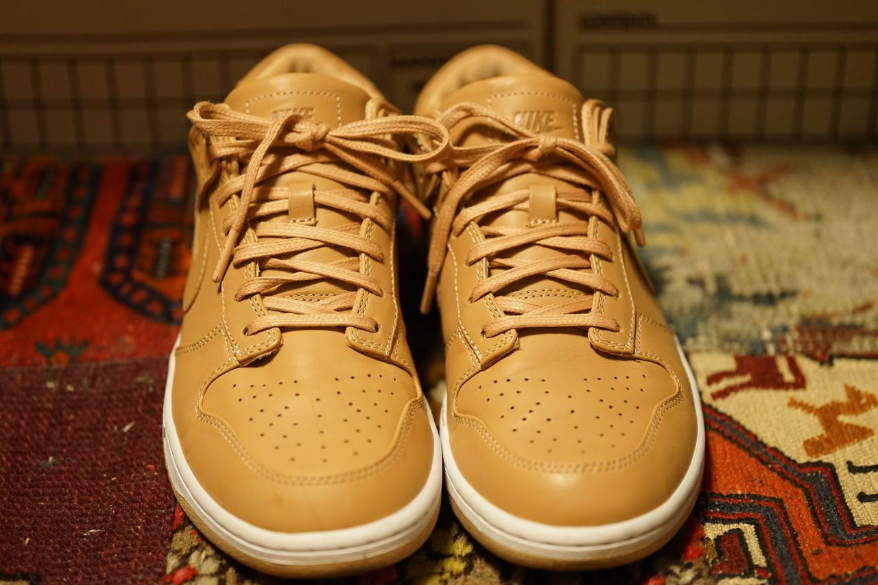 nikelab dunk lux low vachetta tan