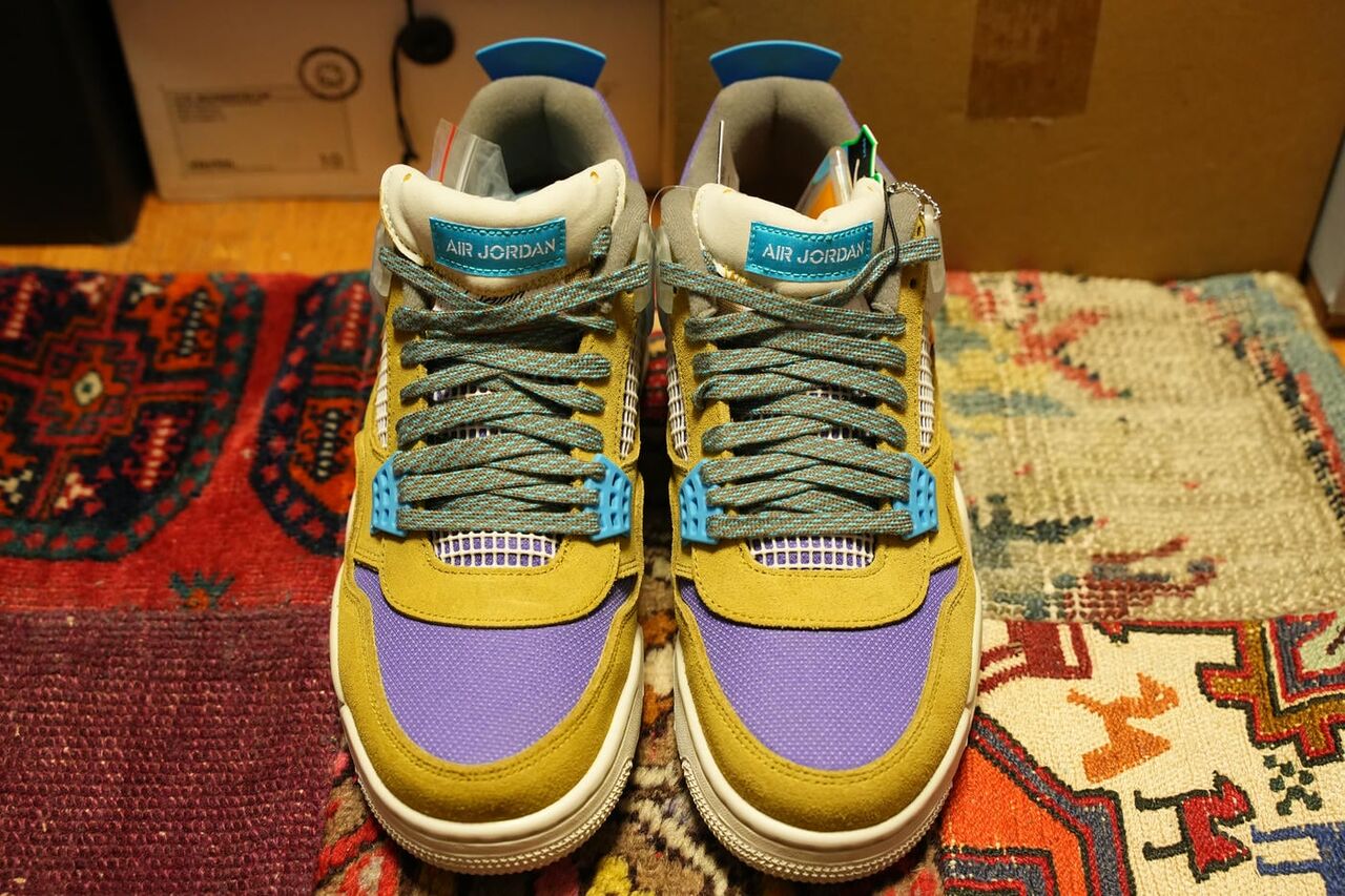 UNION × NIKE AIR JORDAN 4 SP DESERT MOSS ユニオン × ナイキ エアジョーダン4 SP  デザートモス レビュー】ユニオン×ナイキ エアジョーダン 4 レトロ デザートモスの