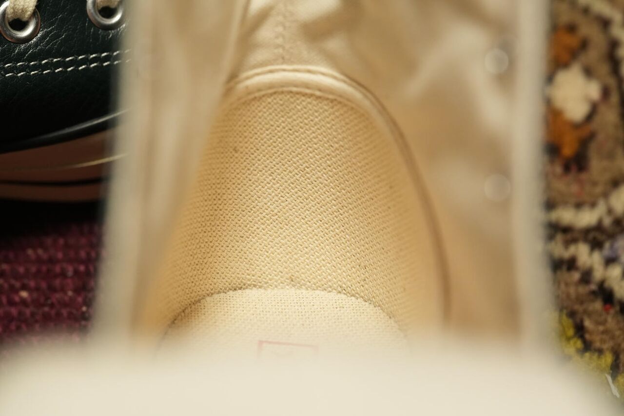 CONVERSE ALL STAR J HI DEEP GREEN シューズ内部 ヒールカウンター