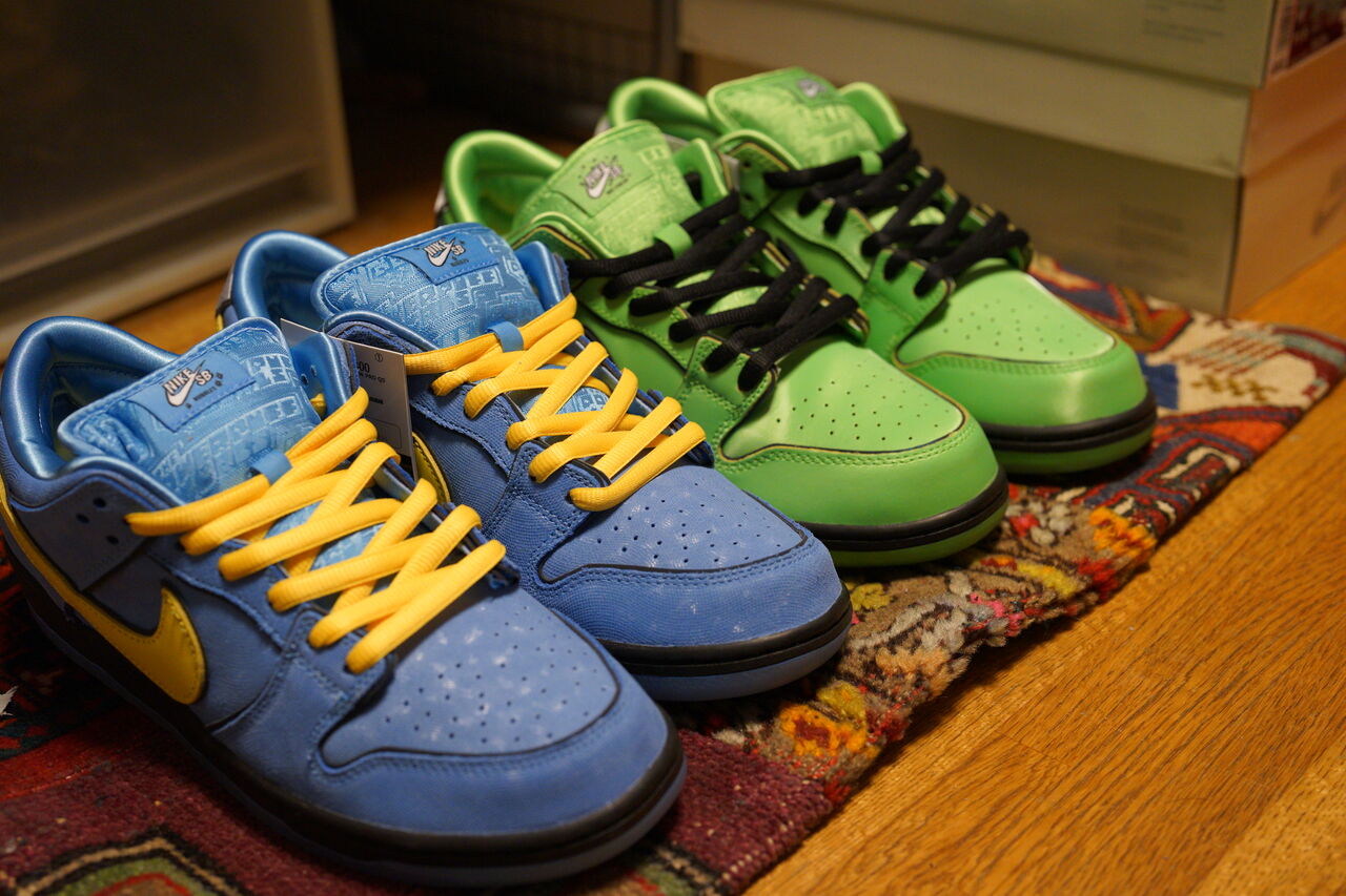 NIKE SB DUNK LOW PRO QS THE POWERPUFF GIRLS BUBLLES : ああ NIKE SB DUNK LOW PRO QS THE POWERPUFF GIRLS BUBLLES : ああ