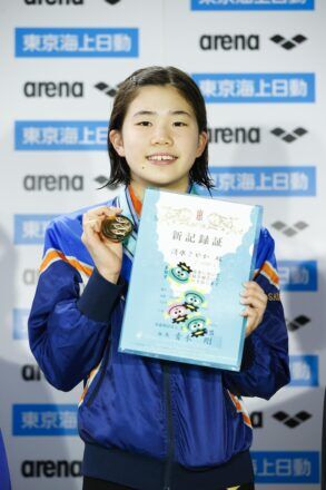 独善的スポーツ見聞録 競泳第44回joc春季day2ー日本代表成田実生 中学ﾗｽﾄﾚｰｽを新記録締め