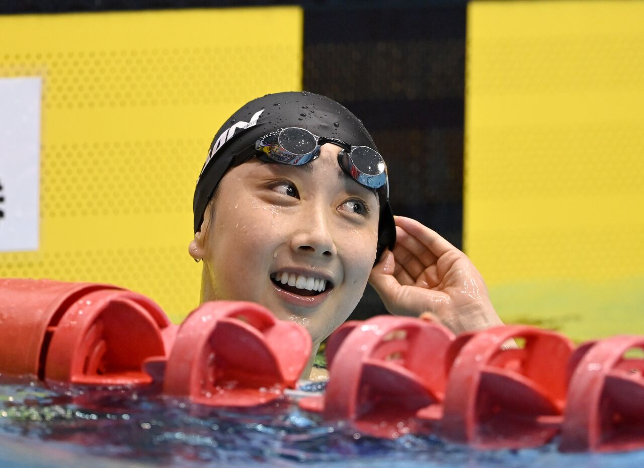 2018 アジア大会/パンパシ水泳 トビウオ日本代表 競泳女子400m個人メドレー 清水咲子 選手支給 JOC公式 大会使用レーシングスイムウェア 応援ありがとうございました。 : TOBIUO JAPAN Journal