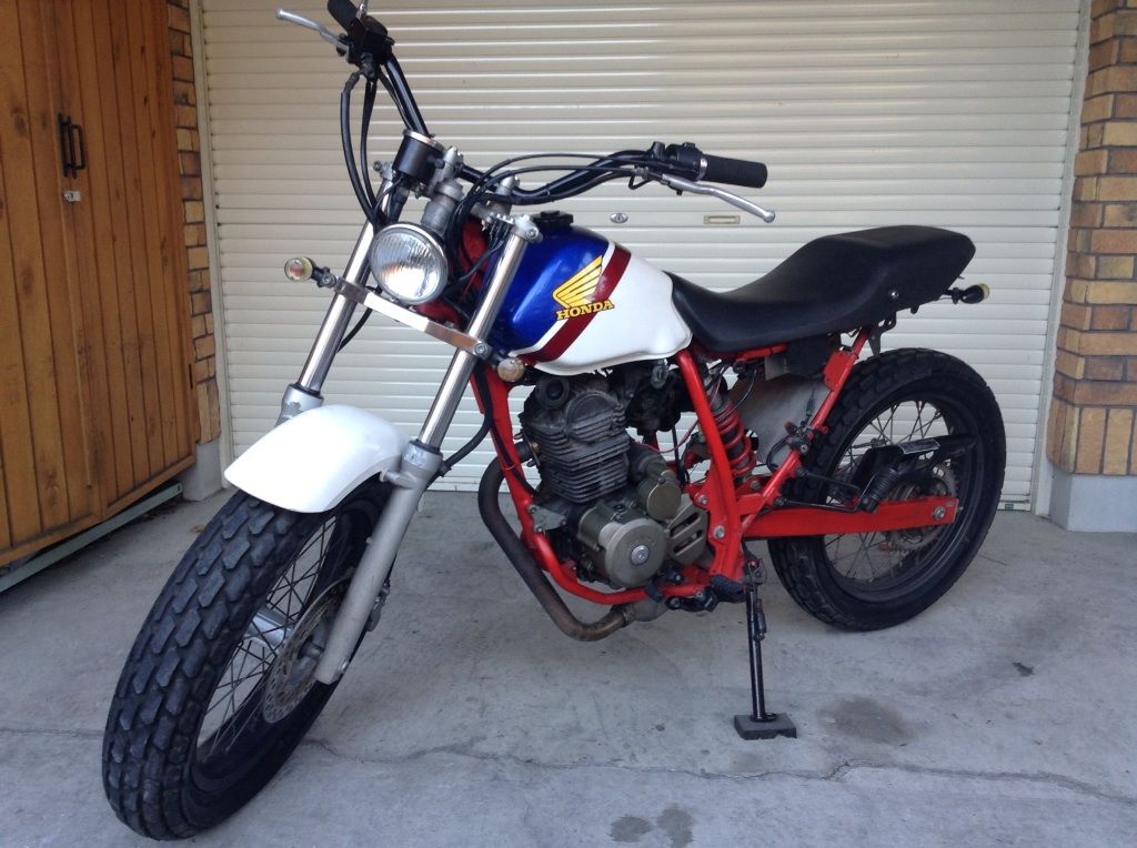 FTR223改 125cc製作 : ☆abelabo☆セロー系ワイドステップ、トリッカー