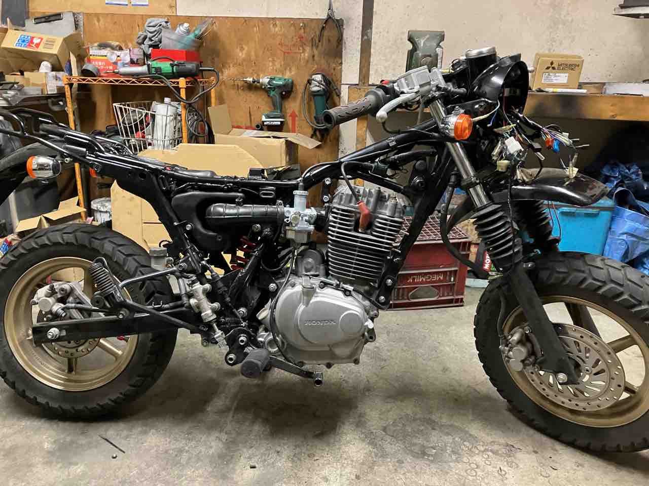 (制作中)エイプ　223cc HONDA エイプ223 FTR223エンジン Over Racing - メルカリ
