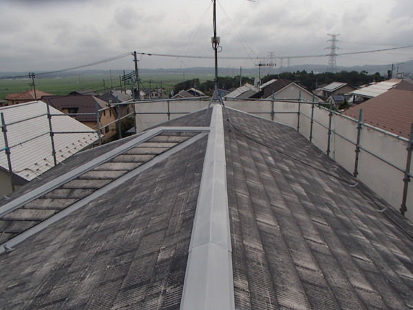 棟包み・雪止め　錆び止め完了