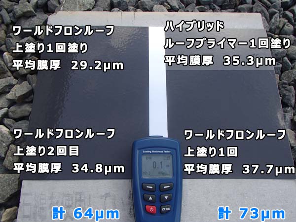 ワールドフロンルーフ 膜厚