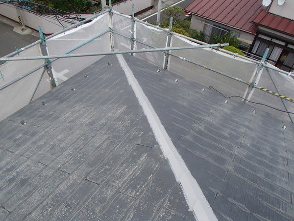 差し棟 塩ビ 錆び止め塗装