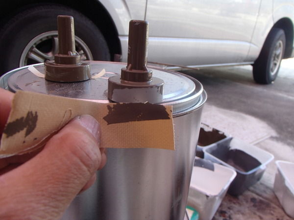 脱脂→目荒らし→上塗り