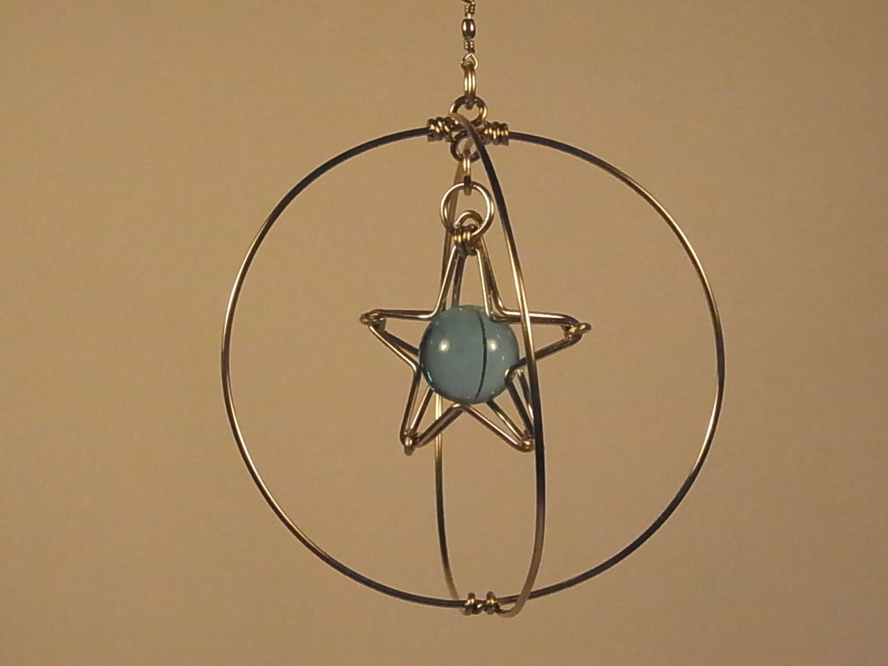 針金の球体 モビール オブジェ 針金の球体 モビール オブジェ