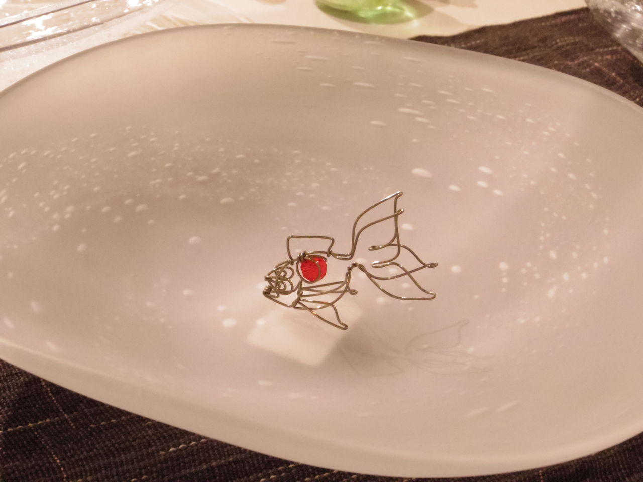 ワイヤーアート オブジェ 立体 金魚②